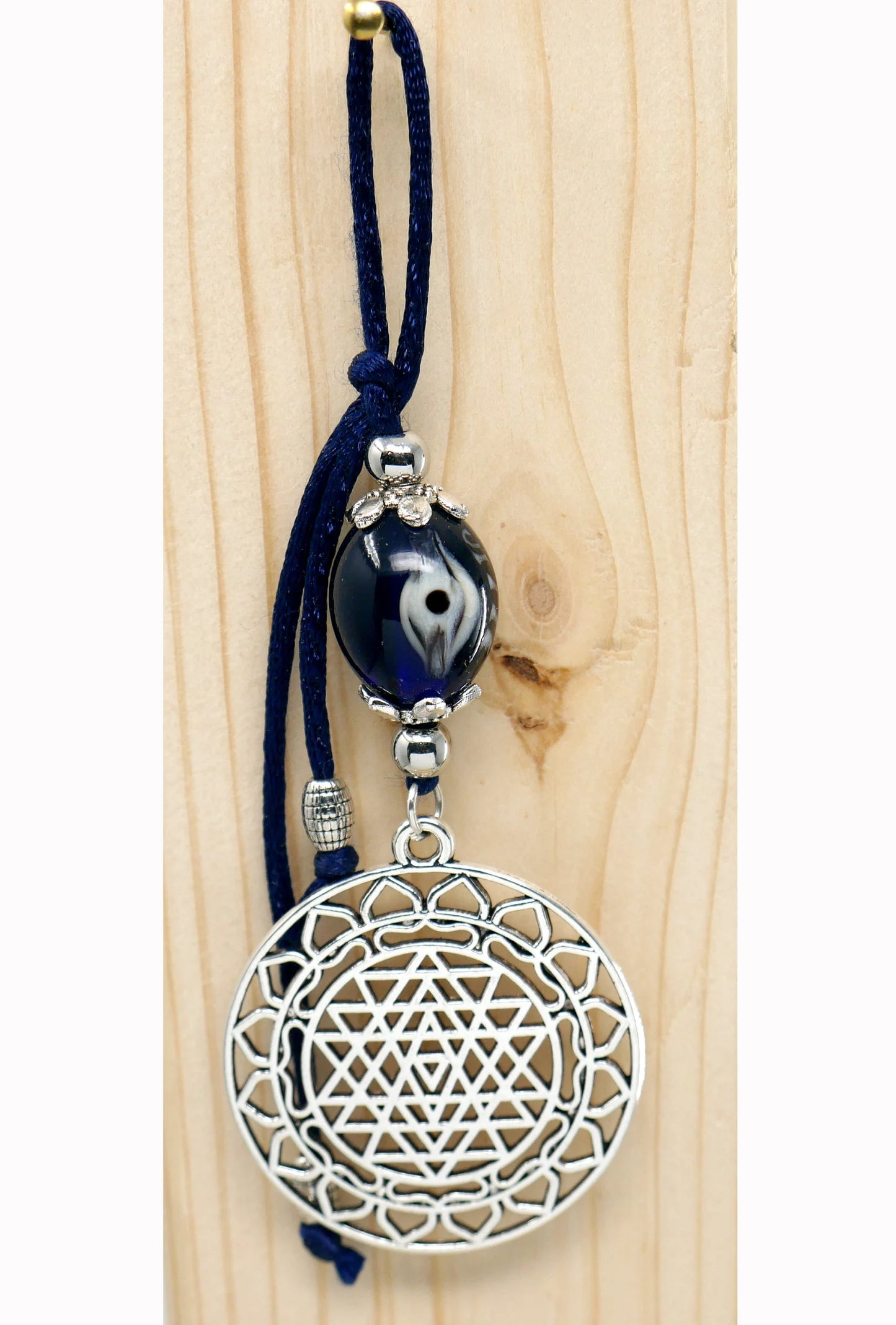 Divine Sri Yantra Evil Eye Protection Hanging-Money Attraction Yantra/Amulet for Good Luck,Success,Fortune,Prosperity & phenomenal Abundance