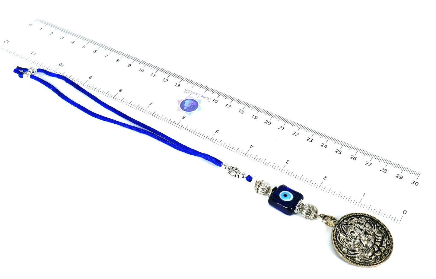 Ganesha | Evil Eye Protection | Car Rearview Mirror Ornament | Good Luck | Happiness | Good Fortune | Success | Prosperity