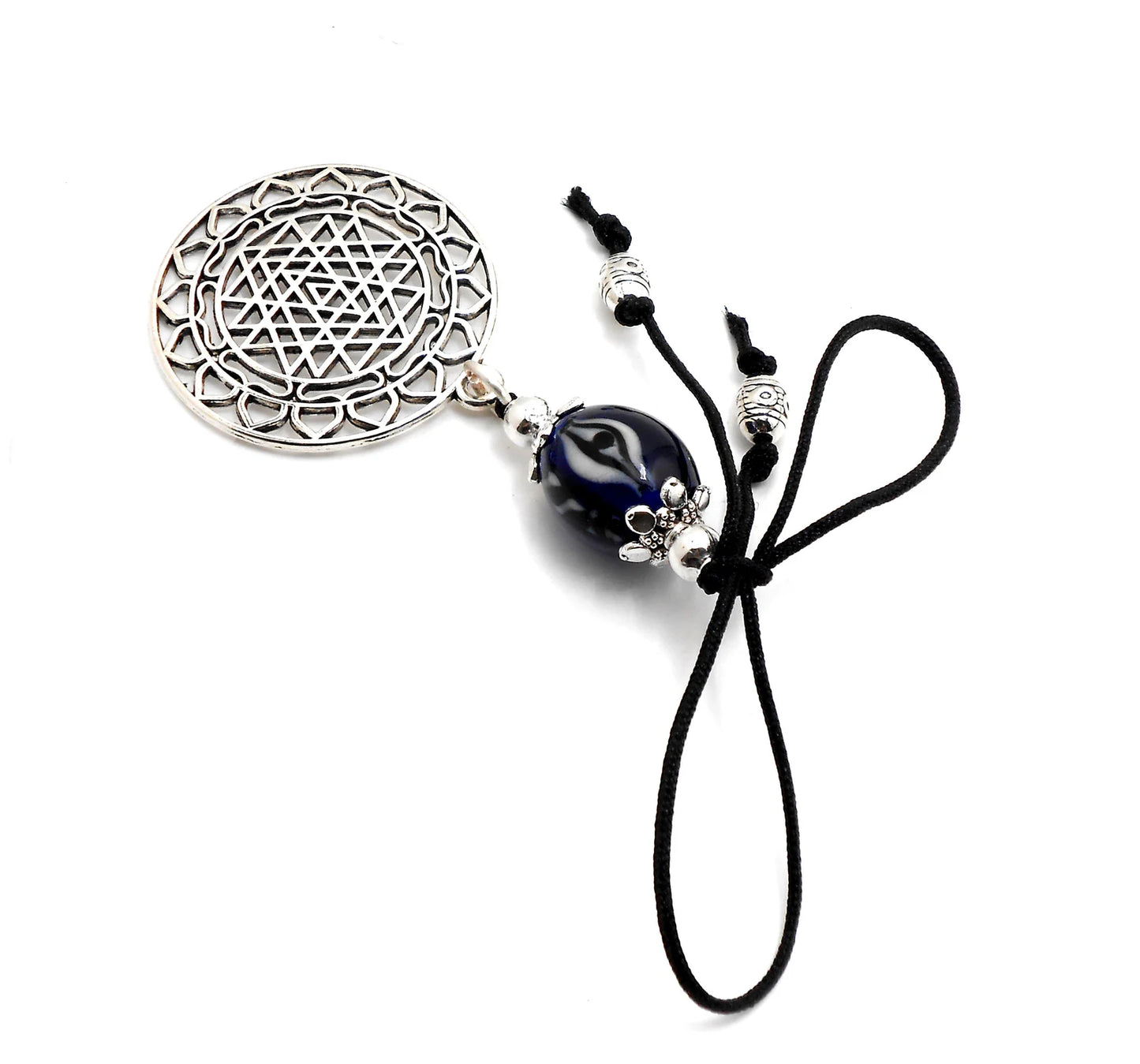 Divine Sri Yantra Evil Eye Protection Hanging-Money Attraction Yantra/Amulet for Good Luck,Success,Fortune,Prosperity & phenomenal Abundance