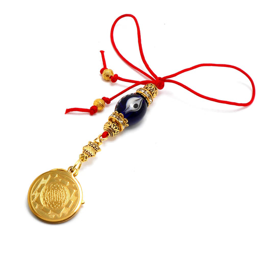 Sri Laxmi Yantram Evil Eye Protection Hanging-Shri Laxmi Yantra Amulet For Wealth & Prosperity Money Attraction Yantra/Amulet for Abundance