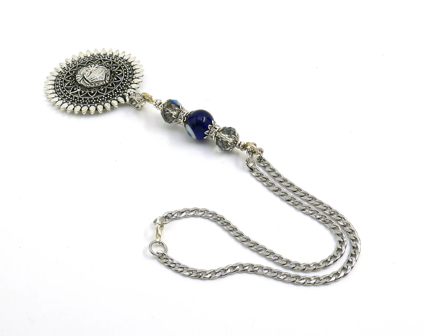 Durga, Maa Durga, Hindu Goddess Car Rear View Mirror Hanging , Amba Maa Hanging for Home Wall/Door/Car/Bag for Divine Blessings & Protection