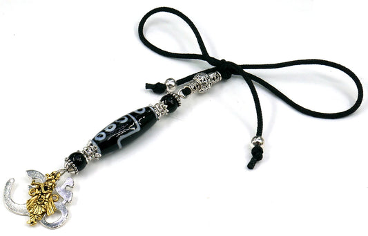 OM | Krishna | Radha Krishna | Evil Eye Protection | Car Rearview Mirror Ornament | Good Luck | Positive Vibes | Positive Vibrations