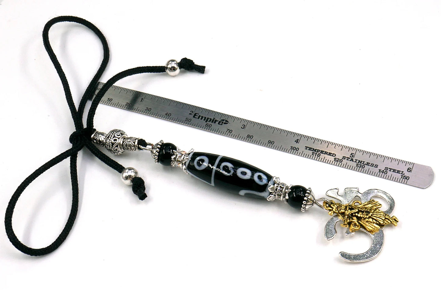 OM | Krishna | Radha Krishna | Evil Eye Protection | Car Rearview Mirror Ornament | Good Luck | Positive Vibes | Positive Vibrations