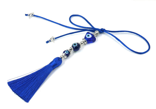 Evil Eye Protection | Car Rearview Mirror Ornament | Good Luck | Positive Vibes | Positive Vibrations