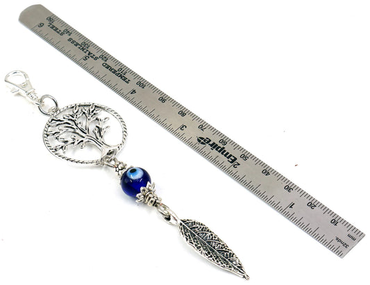 Tree of Life |Evil Eye Protection |Bag Backpack Cellphone Case Charm Ornament |Good Luck |Positive Vibes |Abundance |Balance |Inclusion