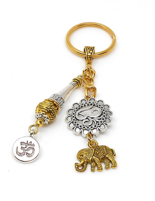 Evil eye Protection Lord Hanumanji Kavach(Amulet)-Indian Hindu Protection & Strength Key Ring for Home/Car/Office/Business-Hindu Deity Charm