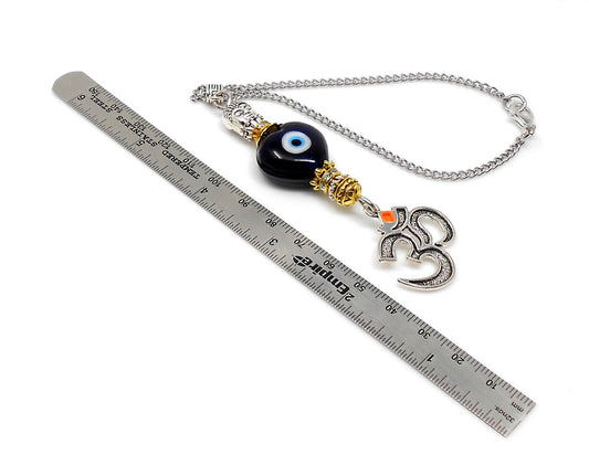 Divine OM & Buddha Car Rear View Mirror Ornament-Handbag Hanging for Evil Eye Protection Amulet and Good Luck Protection