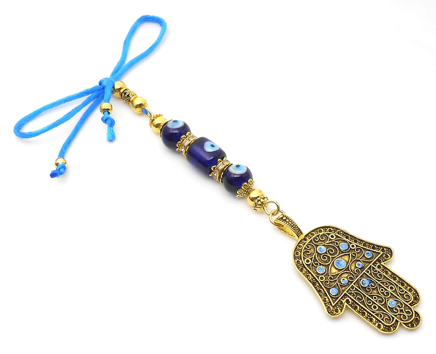 Evil Eye, Hamsa Hand Pendant Evil Eye Protection Car Rear View Mirror Hanging, Hamsa Hand Jewelry, Good Luck Car Décor, Travel Safe Gift