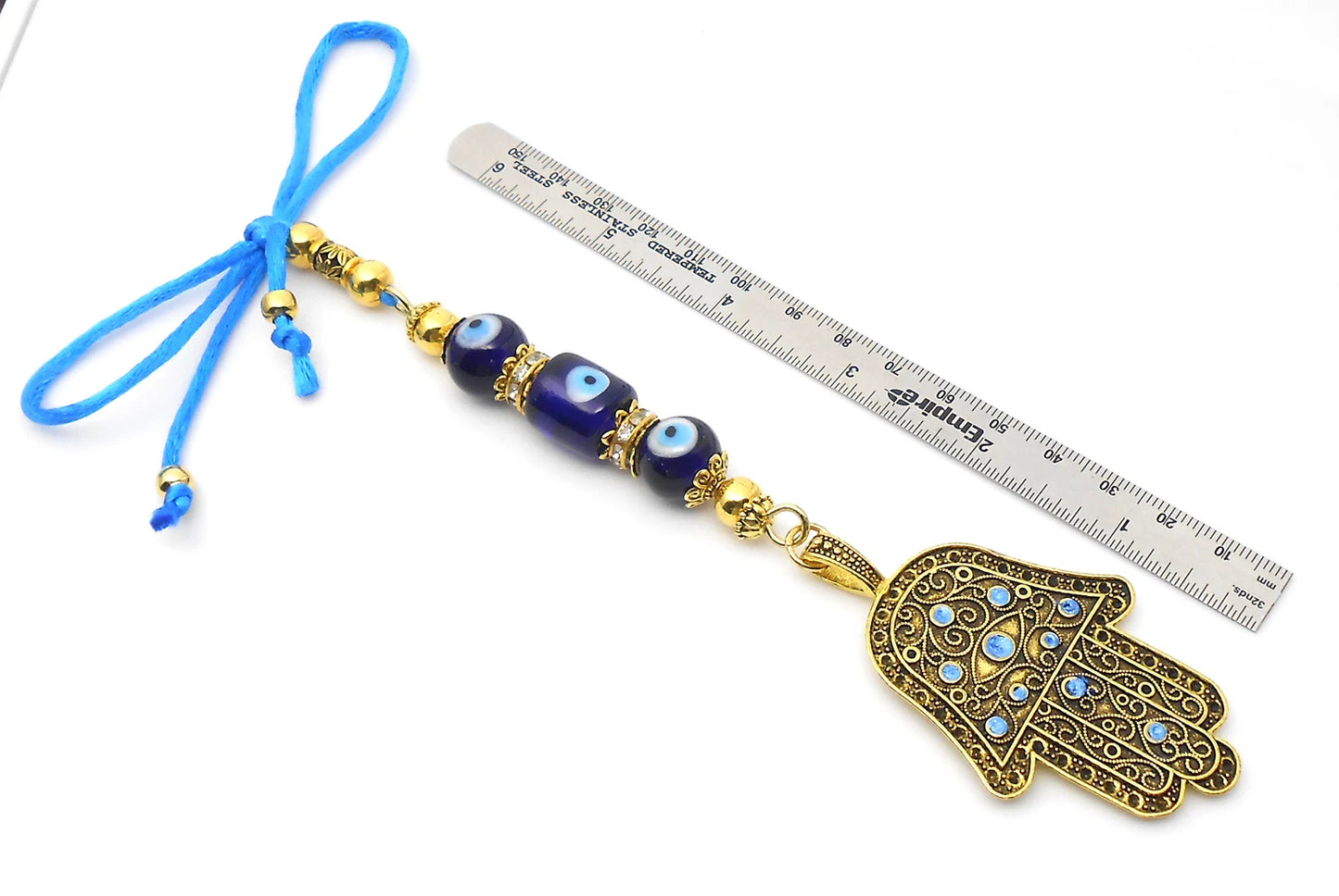 Evil Eye, Hamsa Hand Pendant Evil Eye Protection Car Rear View Mirror Hanging, Hamsa Hand Jewelry, Good Luck Car Décor, Travel Safe Gift