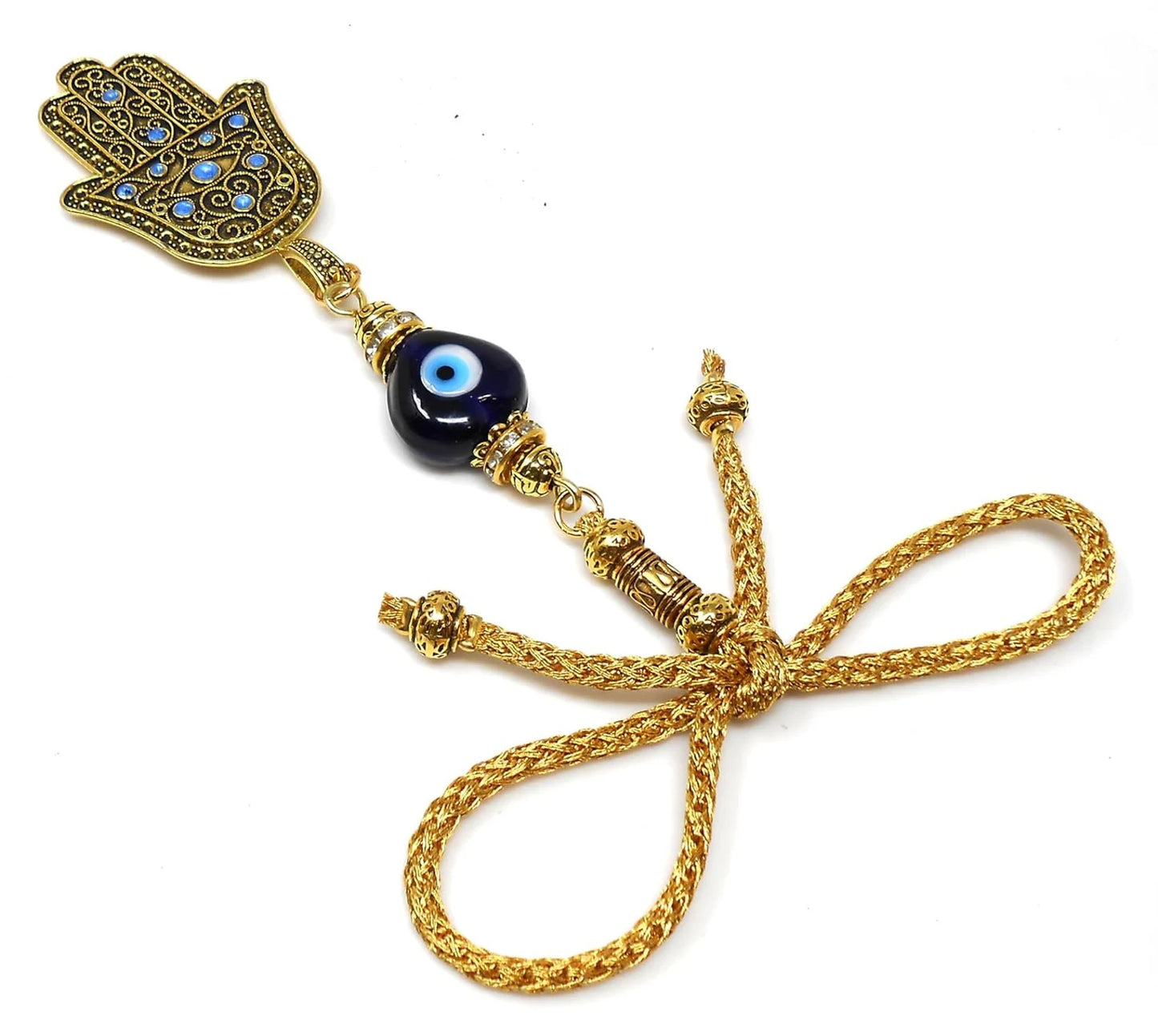 Evil Eye, Hamsa Hand Pendant Evil Eye Protection Car Rear View Mirror Hanging, Hamsa Hand Jewelry, Good Luck Car Décor, Travel Safe Gift