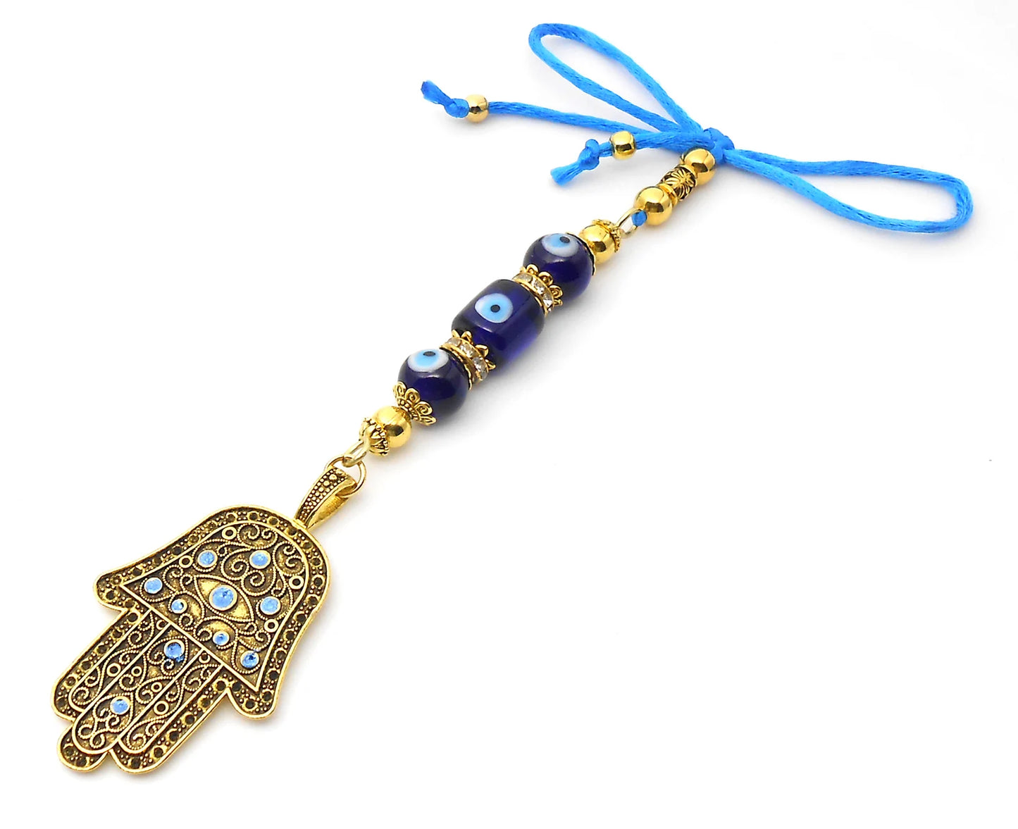 Evil Eye, Hamsa Hand Pendant Evil Eye Protection Car Rear View Mirror Hanging, Hamsa Hand Jewelry, Good Luck Car Décor, Travel Safe Gift