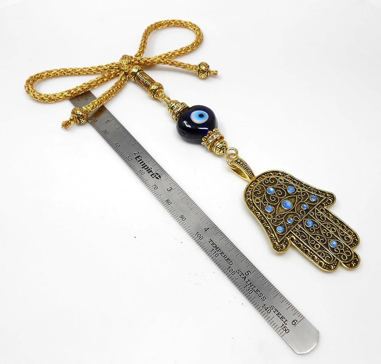 Evil Eye, Hamsa Hand Pendant Evil Eye Protection Car Rear View Mirror Hanging, Hamsa Hand Jewelry, Good Luck Car Décor, Travel Safe Gift