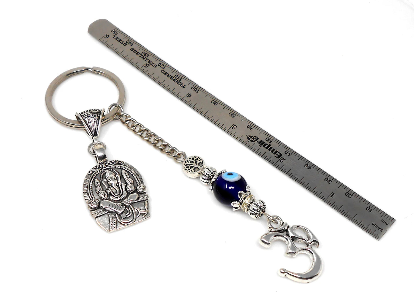 Evil Eye,Evil Eye protection,Ganesh KeyRing for Luck,Success & Power and protection against adversity, Ganesha KeyRing for Obstacles Removal