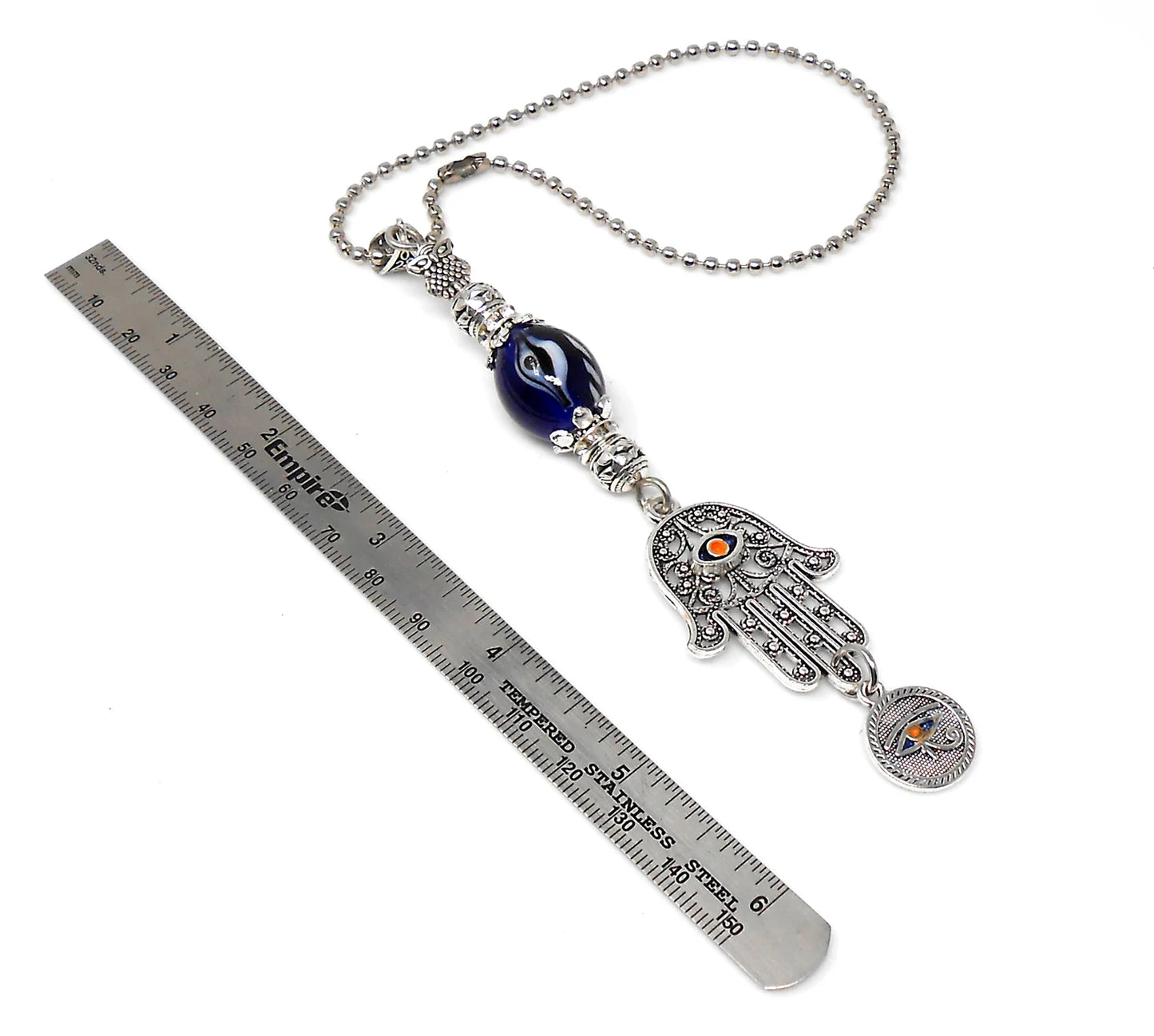 Evil Eye, Hamsa Hand Pendant Evil Eye Protection Car Rear View Mirror Hanging, Hamsa Hand Jewerely, Good Luck Car Decor, Travel Safe Gift