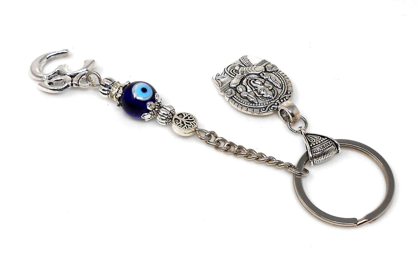 Evil Eye,Evil Eye protection,Ganesh KeyRing for Luck,Success & Power and protection against adversity, Ganesha KeyRing for Obstacles Removal