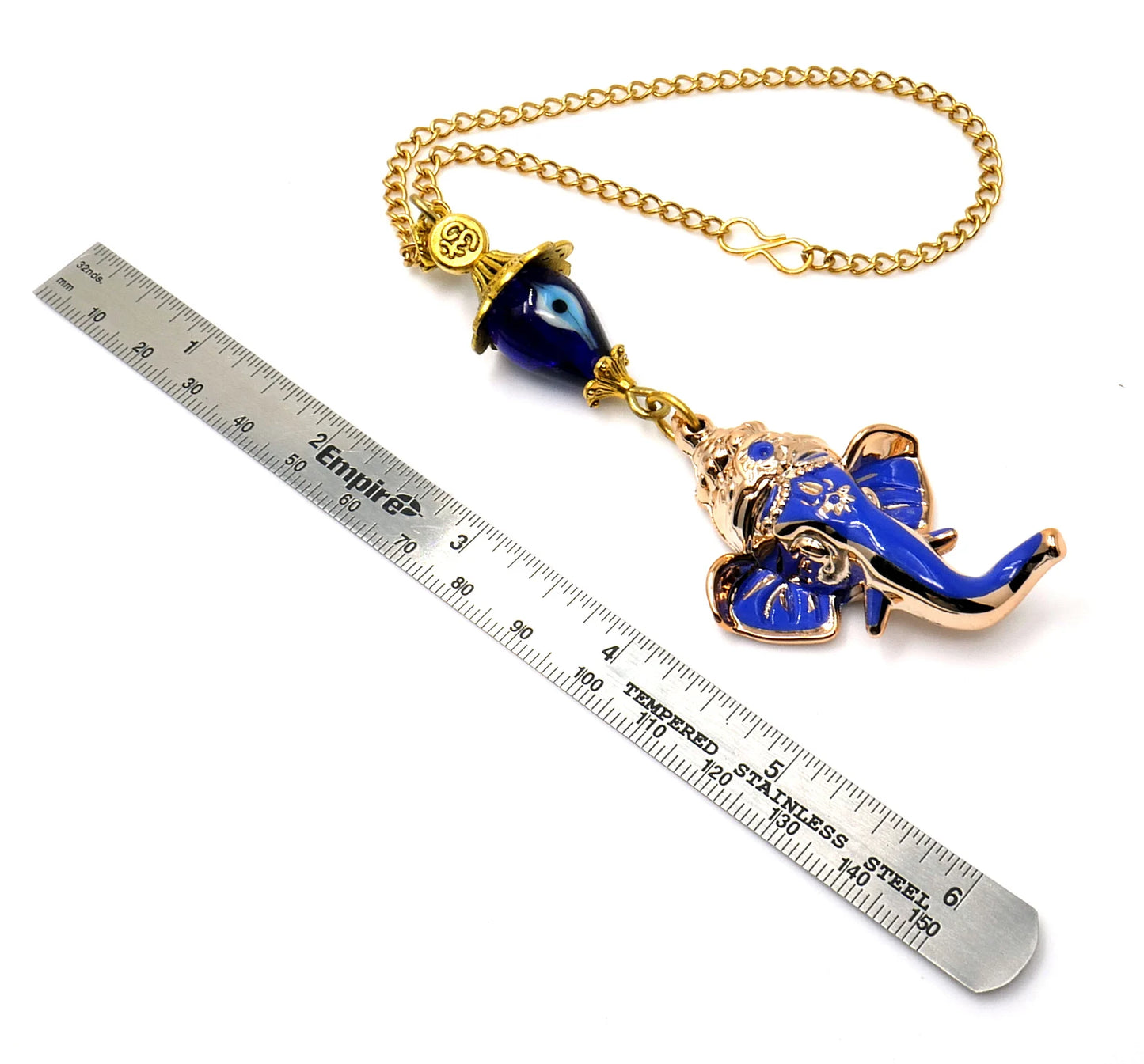 Ganesha | Evil Eye Protection | Car Rearview Mirror Ornament | Good Luck | Happiness | Good Fortune & Prosperity | Success in Study