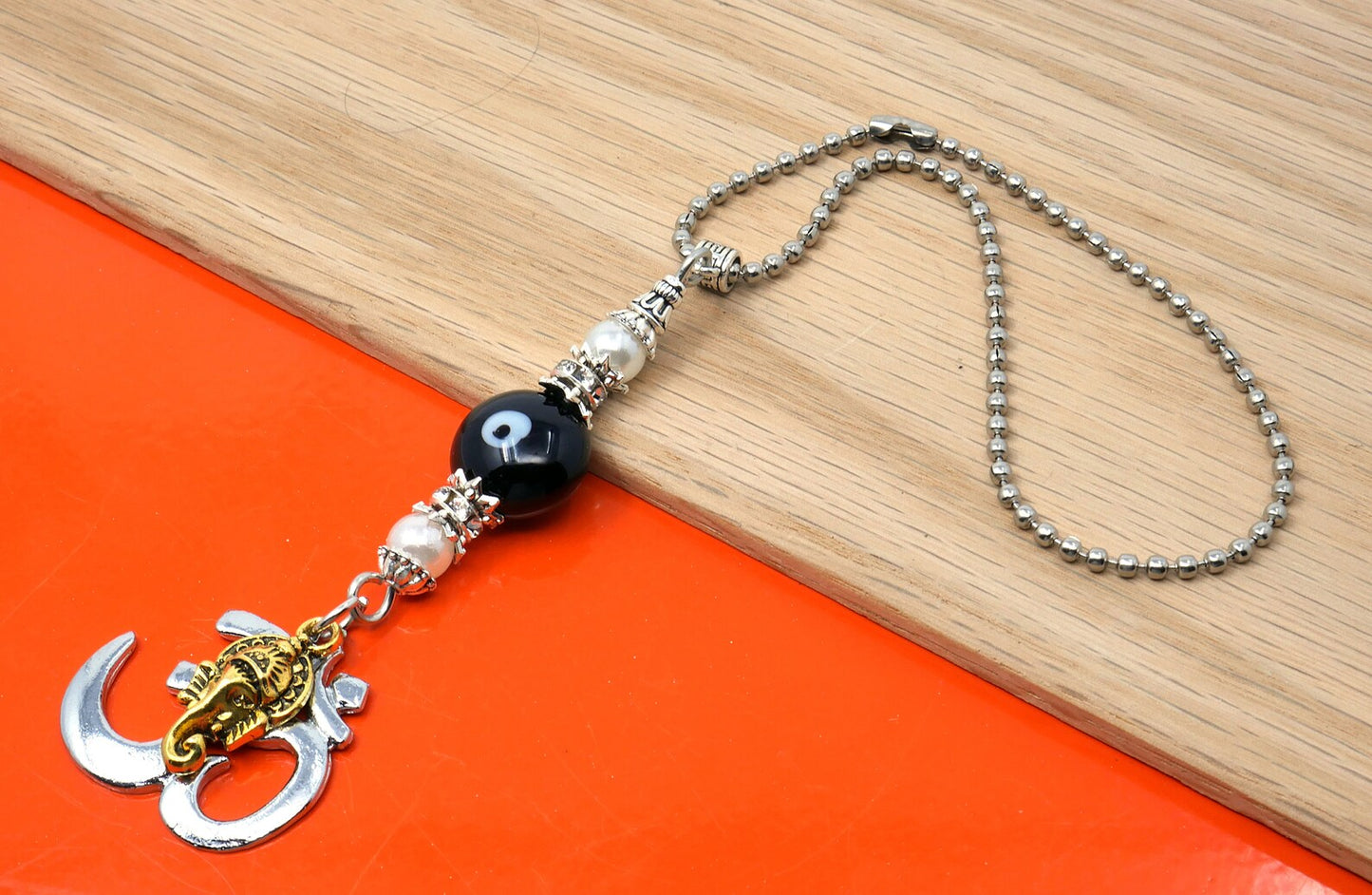Lord Ganesha-OM/ Lord Hanuman Ji-OM/ Lord Shiv Ji-OM Evil Eye Protection Hanging for Home/Car/Office/Business, Namaste Gift for Good Luck