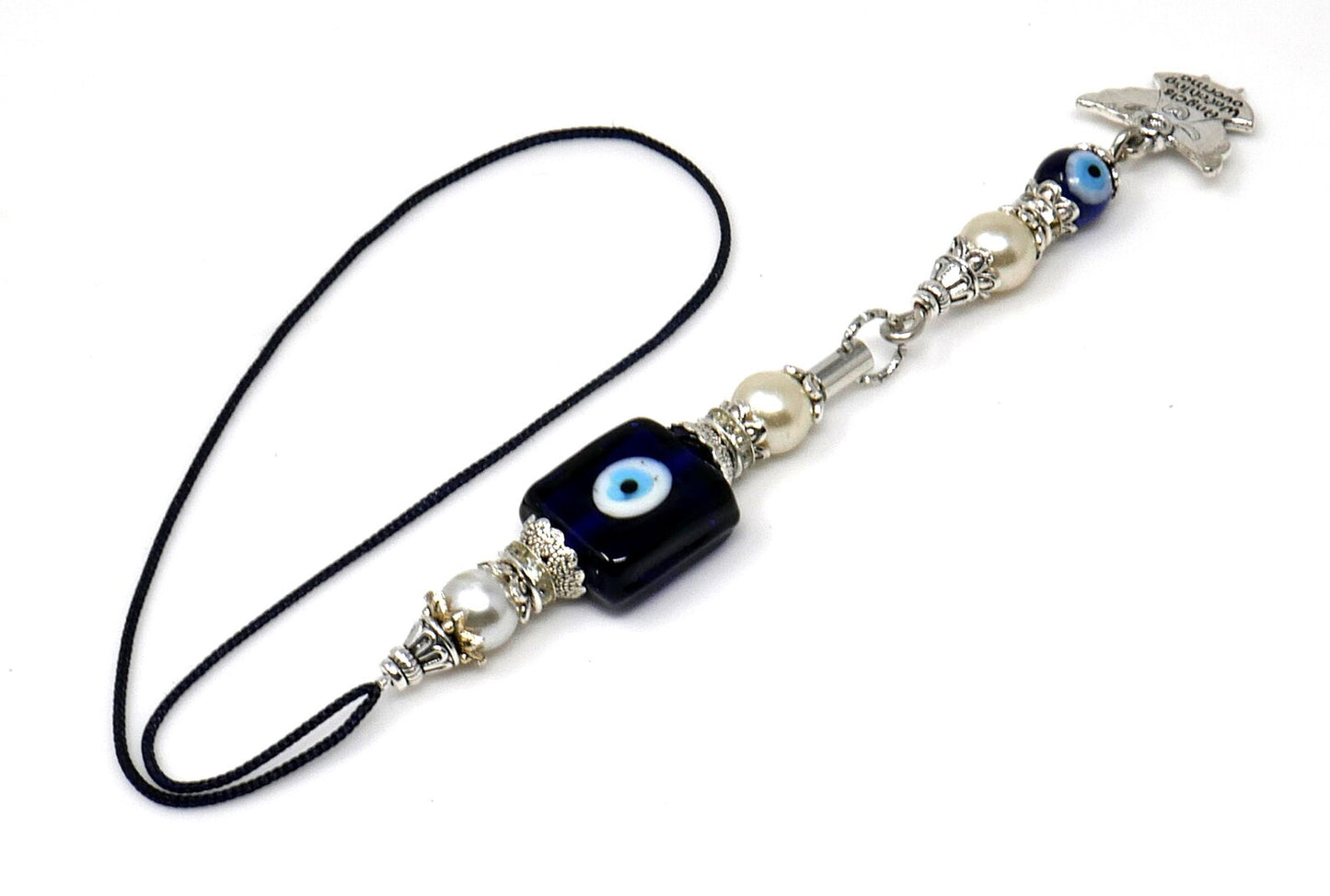 Evil Eye Protection | Bag Backpack Cellphone Case Charm Ornament | Good Luck | Positive Vibes | Transcendence | Angel Watching Over Me