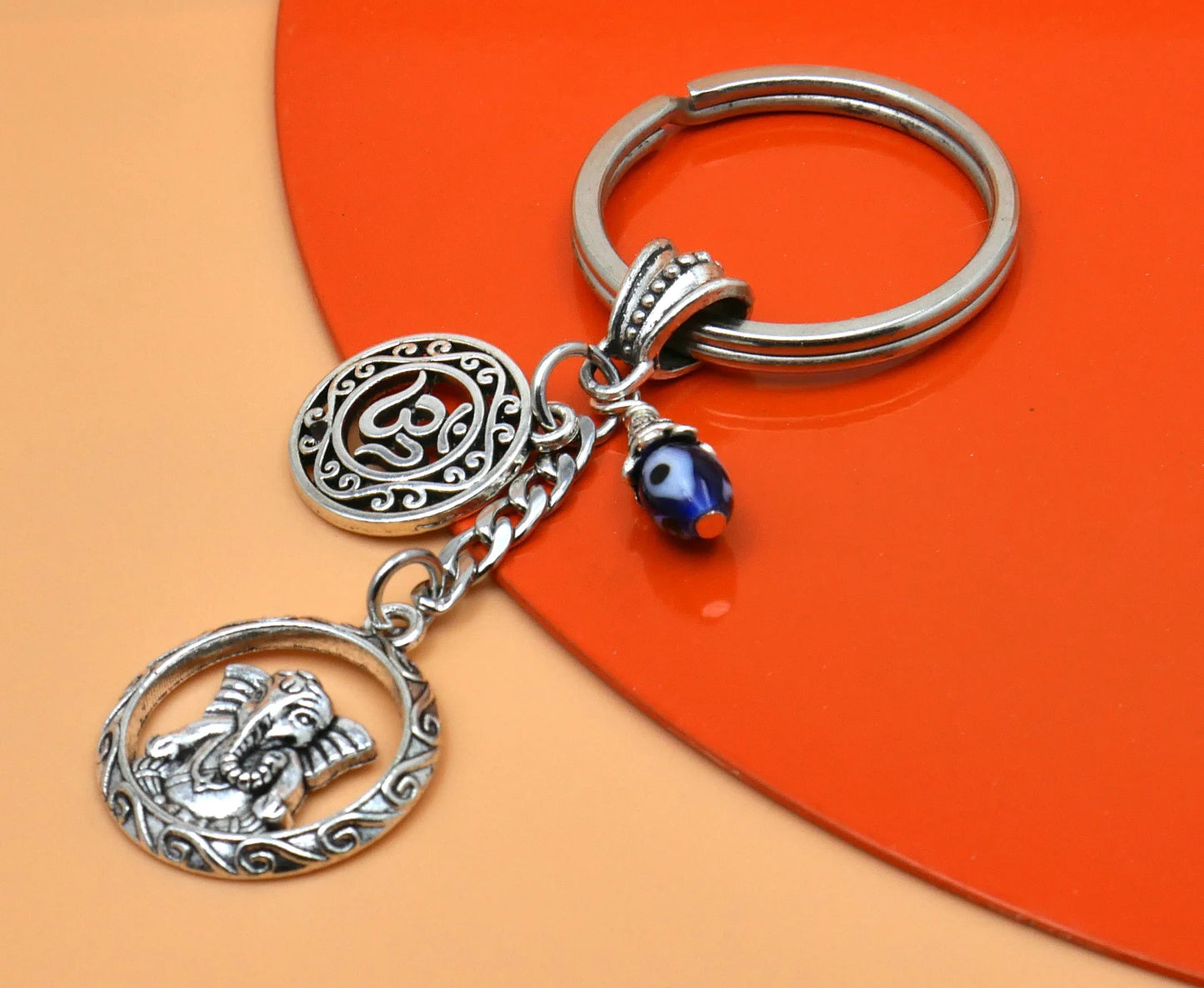 Ganesha | Evil Eye Protection | Car Rearview Mirror Ornament | Good Luck | Happiness | Good Fortune | Success | Prosperity | Spirituality