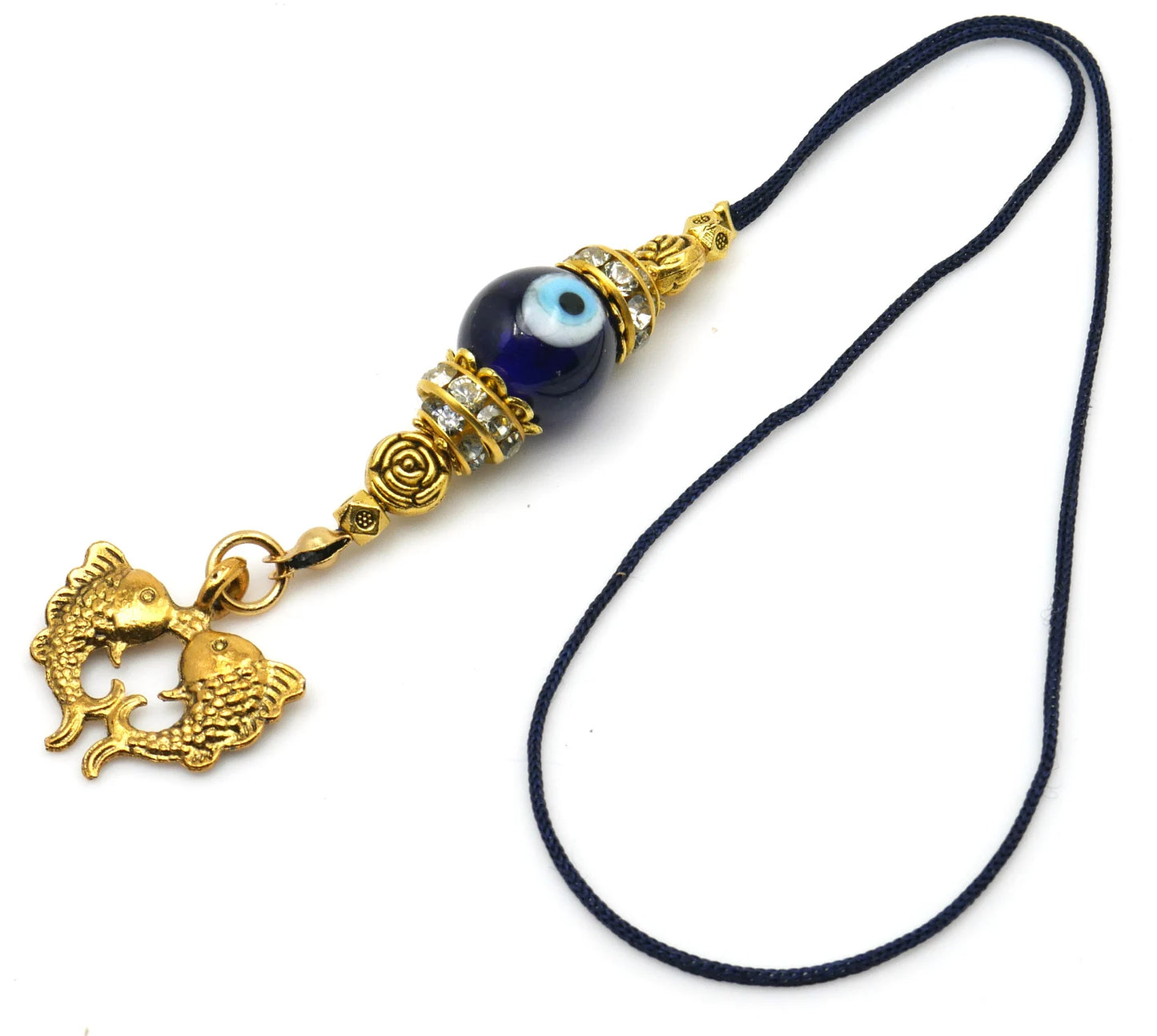 Twin Golden Fish |Evil Eye Protection |Bag Backpack Cellphone Case Charm Ornament |Feng Shui |Good Luck |Prosperity |Good Fortune |Abundance DivineTouchCA 5 out of 5 stars