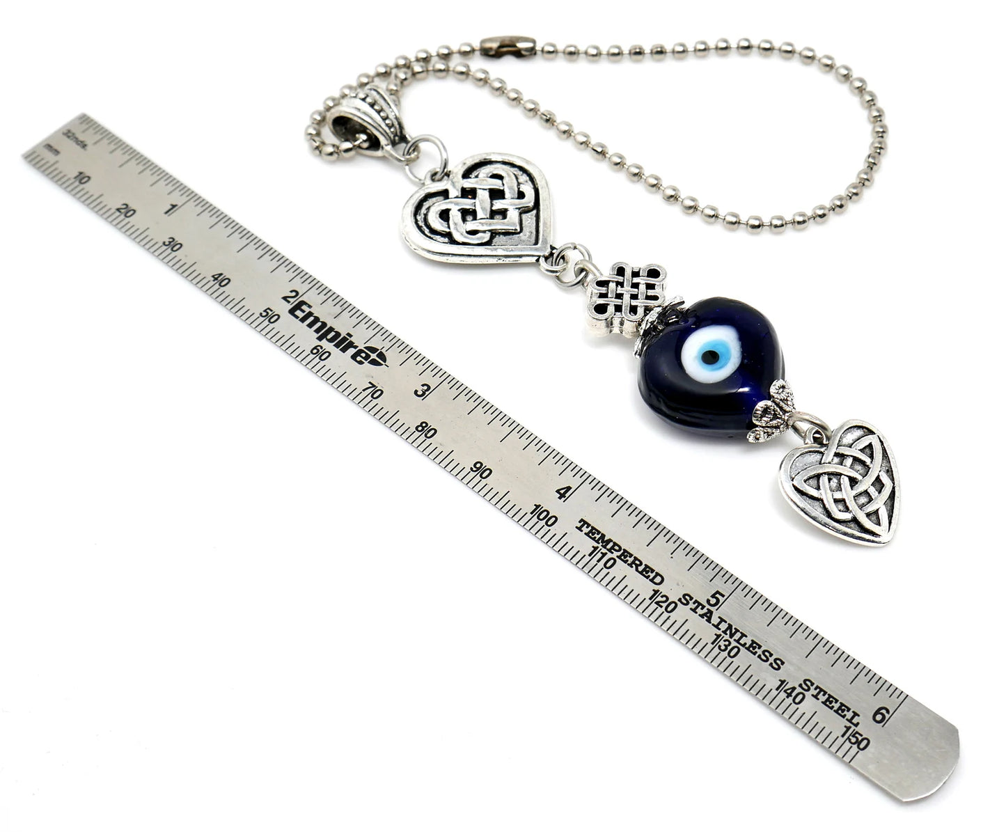 Evil Eye Mystic Endless/Celtic knot Car Mirror Hanging/keychain | Love Knot/Tying Love knot Evil Eye Protection Key Ring/Hanging & Good Luck