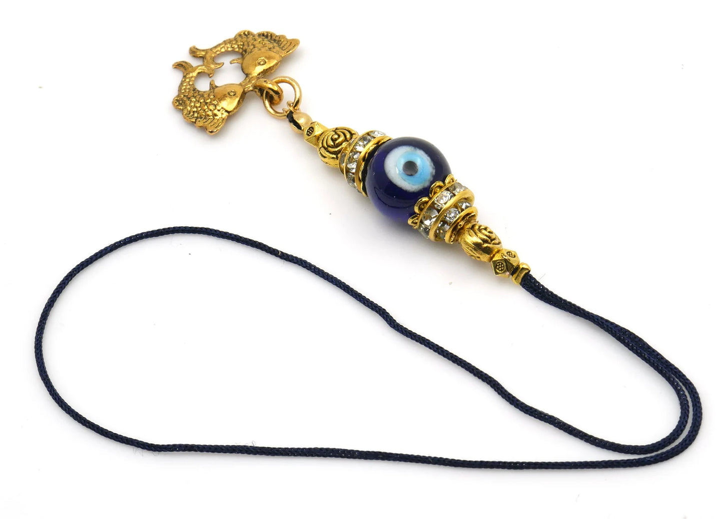 Twin Golden Fish |Evil Eye Protection |Bag Backpack Cellphone Case Charm Ornament |Feng Shui |Good Luck |Prosperity |Good Fortune |Abundance DivineTouchCA 5 out of 5 stars