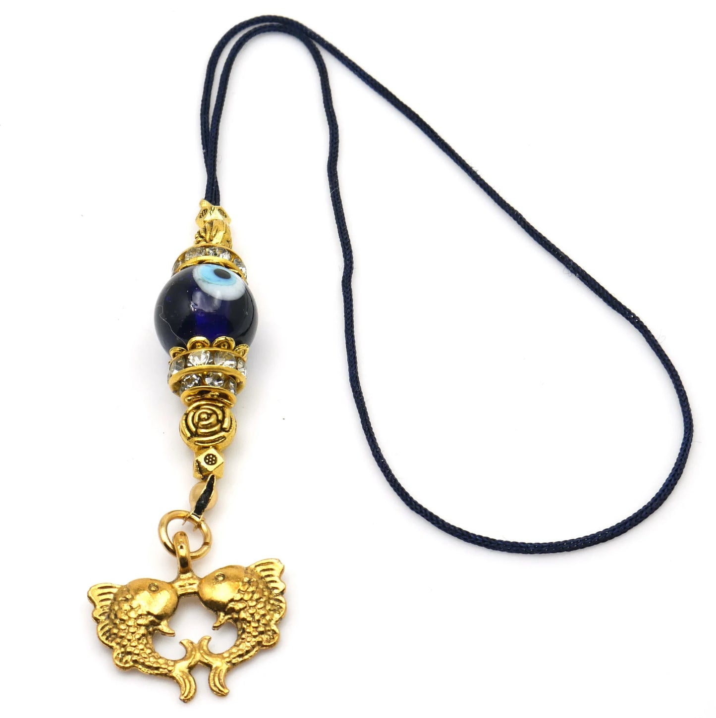 Twin Golden Fish |Evil Eye Protection |Bag Backpack Cellphone Case Charm Ornament |Feng Shui |Good Luck |Prosperity |Good Fortune |Abundance DivineTouchCA 5 out of 5 stars