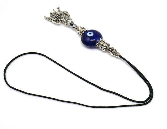 Evil Eye Protection Goddess Durga Maa Kavach(Amulet)-Cell Phone Dangler-Rear View Mirror Car Hanger- Hindu Goddess of Protection & Strength