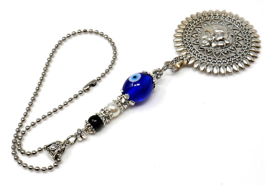 Ganesha | Evil Eye Protection | Bag Backpack Cellphone Case Charm Ornament | Good Luck | Happiness | Good Fortune | Success | Prosperity