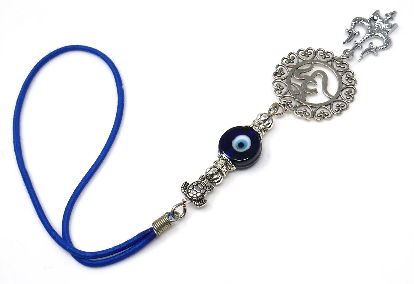 Lord Shiva Trishul and Damroo Pendant Evil Eye Hanging-Lord Shiva Trishul-Mahadev Trishul Pendant Evil Eye Protection Door Knob Hanging