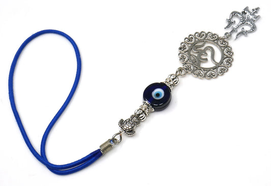 Lord Shiva Trishul and Damroo Pendant Evil Eye Hanging-Lord Shiva Trishul-Mahadev Trishul Pendant Evil Eye Protection Door Knob Hanging
