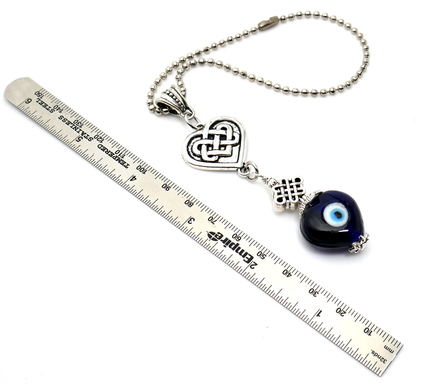 Evil Eye Mystic Endless/Celtic knot Car Mirror Hanging/keychain | Love Knot/Tying Love knot Evil Eye Protection Key Ring/Hanging & Good Luck
