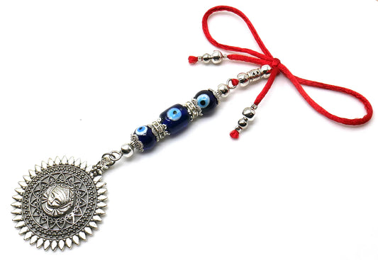 Goddess Maa Durga, Mystic Para Shakti Hindu Deity Of Divine Protection and Blessing, Spiritual Hanging For Car Mirror-Home-Office-Business