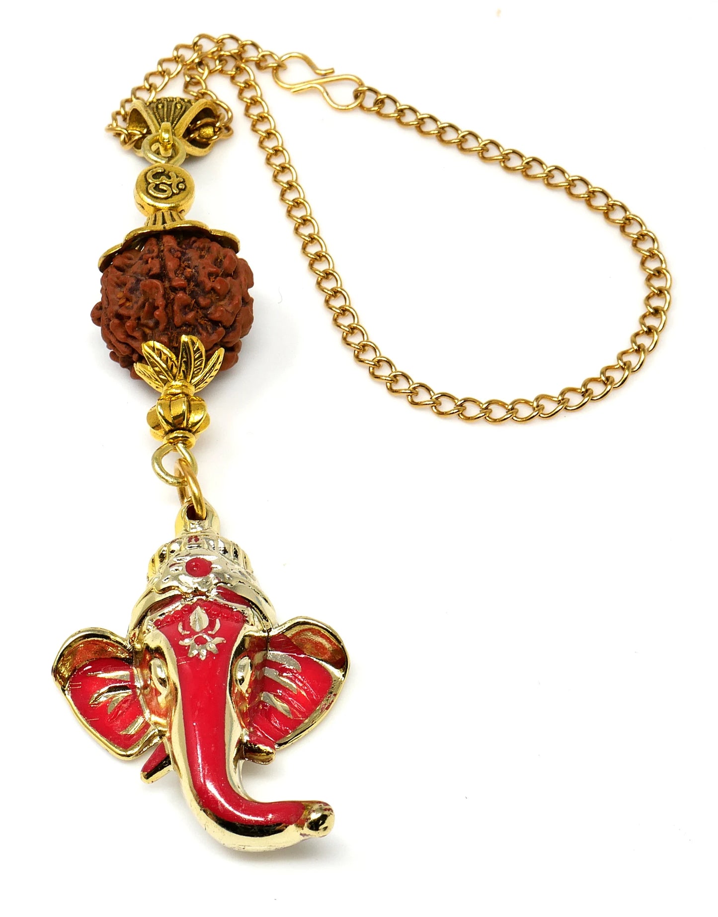 Lord Ganesha Car Rearview Mirror Ornamental Hanging | Happiness | Good Luck Fortune & Prosperity | Success in Study | Overcome Obstacles