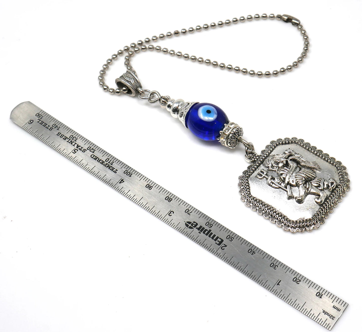 Lord Ganesha Evil Eye Protection Hanging for Buri Nazar/Buri Drishti for Home/Car/Office/Business-Car Rear View Mirror Hanging Charm