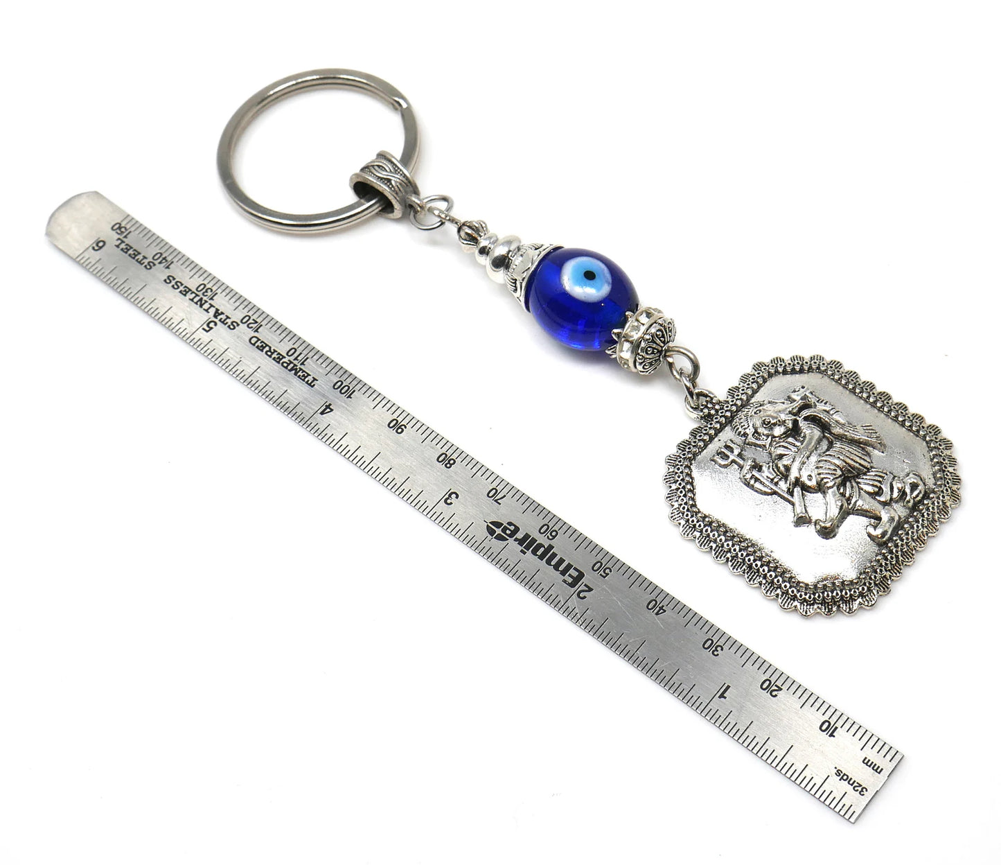 Ganesha | Evil Eye Protection | Car Rearview Mirror Ornament | Good Luck | Happiness | Good Fortune | Success | Prosperity | Spirituality