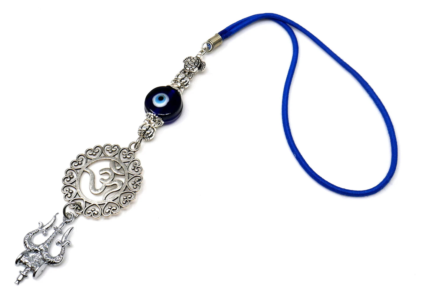 Lord Shiva Trishul and Damroo Pendant Evil Eye Hanging-Lord Shiva Trishul-Mahadev Trishul Pendant Evil Eye Protection Door Knob Hanging