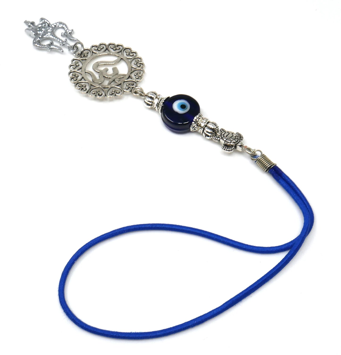 Lord Shiva Trishul and Damroo Pendant Evil Eye Hanging-Lord Shiva Trishul-Mahadev Trishul Pendant Evil Eye Protection Door Knob Hanging