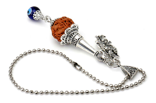 Evil eye Protection Lord Hanumanji Kavach-Indian Protection & Strength KeyRing/Hanging for Home/Car/Office/Business-Hindu Spiritual Gift