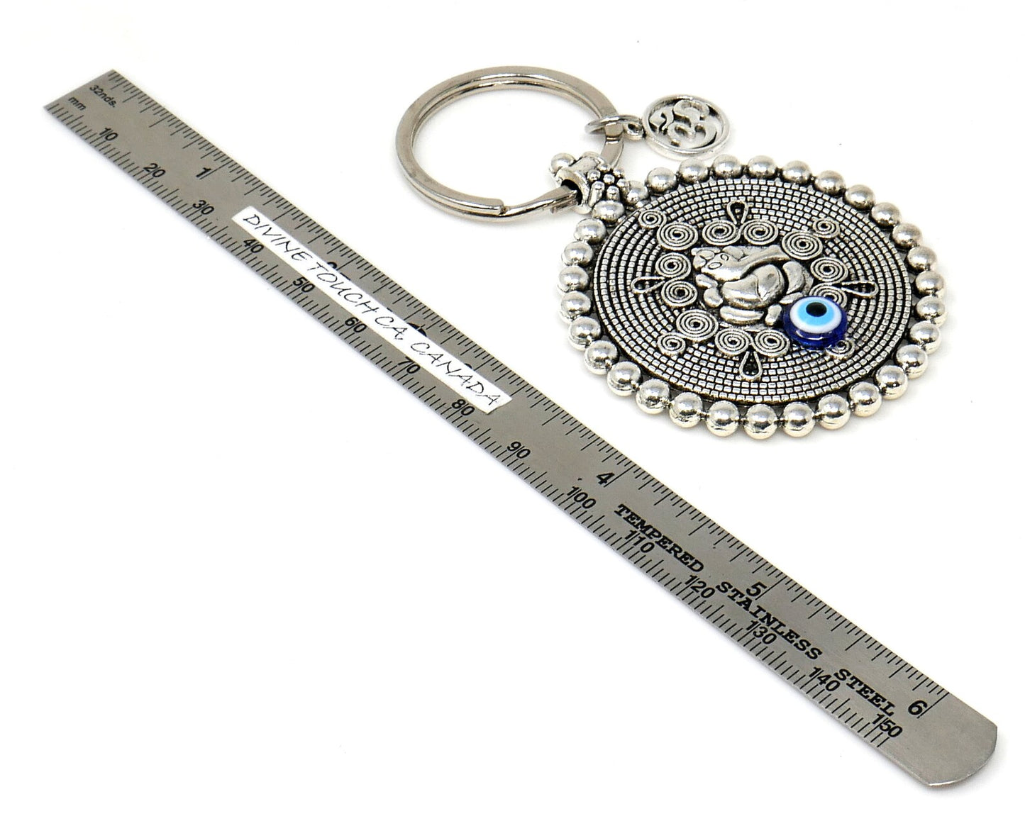 Ganesha | Evil Eye Protection | Car Rear Mirror Spiritual Jewellery Ornament | Good Luck | Happiness | Good Fortune | Success | Prosperity