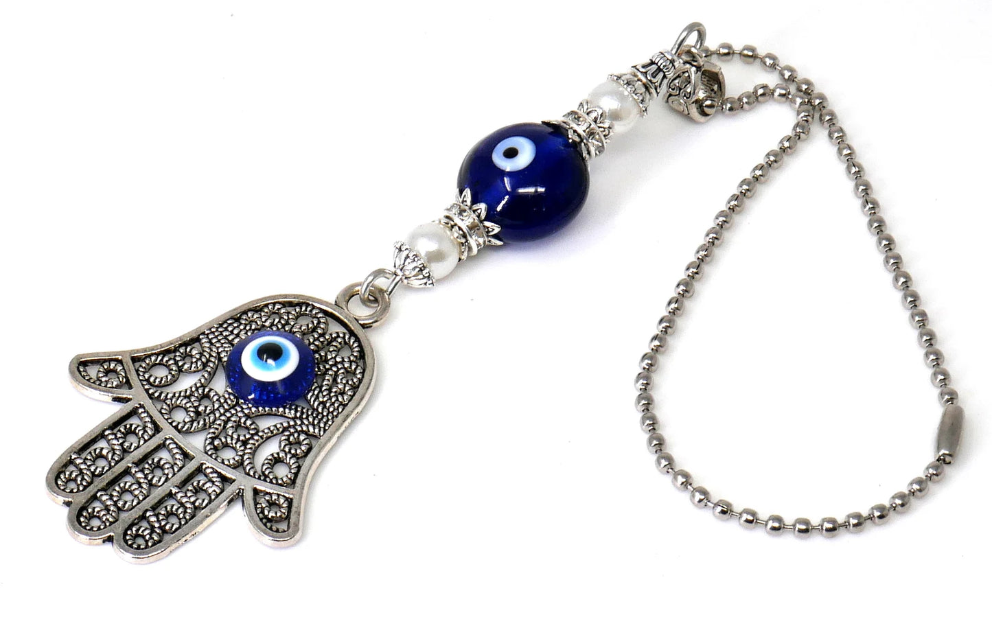 Hamsa Hand, Hamsa Hand Evil Eye protection Car Rear View Mirror Hanging, Hamsa Hand of God for Protection & Good Luck, New Car Gift