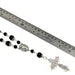 Holy Cross Pendant | Natural Stone Beads | Antique Silver Plated | Car Rearview Mirror Ornament | Blessings | Faith | Hope