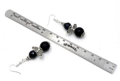 Evil Eye Protection | Guardian Angel | Glass Bead | Earring Dangle Jewelry | Good Luck | Positive Vibes | Positive Vibrations
