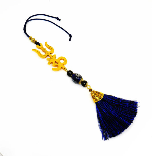 Shiv OM Yantra Hanging for Protection of Evil Eye Protection for Home Wall/Door/Window/Car Rear Mirror Hanging