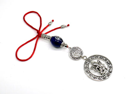 Ganesha | OM | Evil Eye Protection | Car Rearview Mirror Ornament | Good Luck | Happiness | Good Fortune | Success | Prosperity
