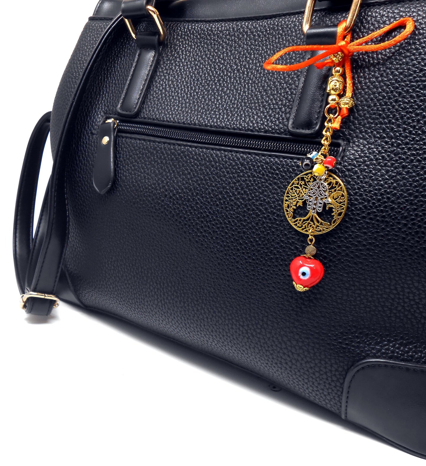 Evil Eye, Evil Eye Protection Tree Of Life Car Rear View Mirror Hanging-Wish Tree Spiritual Ornaments for Handbag for Good Luck/Fortune