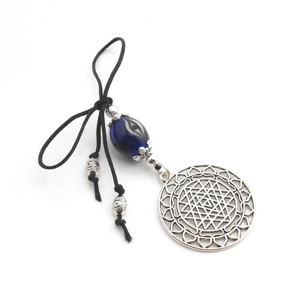 Divine Sri Yantra Evil Eye Protection Hanging-Money Attraction Yantra/Amulet for Good Luck,Success,Fortune,Prosperity & phenomenal Abundance