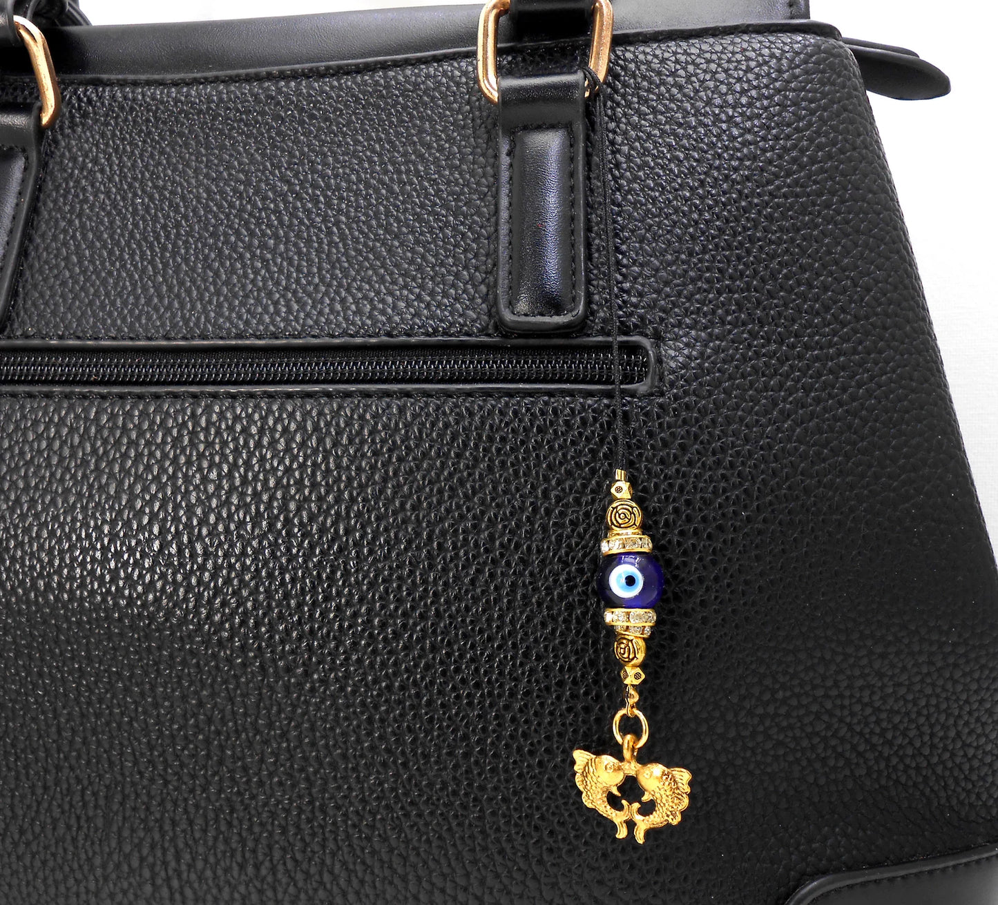 Twin Golden Fish |Evil Eye Protection |Bag Backpack Cellphone Case Charm Ornament |Feng Shui |Good Luck |Prosperity |Good Fortune |Abundance DivineTouchCA 5 out of 5 stars