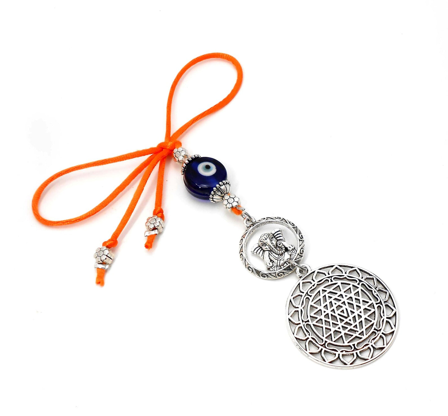 Divine Sri Yantra Evil Eye Protection Hanging-Money Attraction Yantra/Amulet for Good Luck,Success,Fortune,Prosperity & phenomenal Abundance