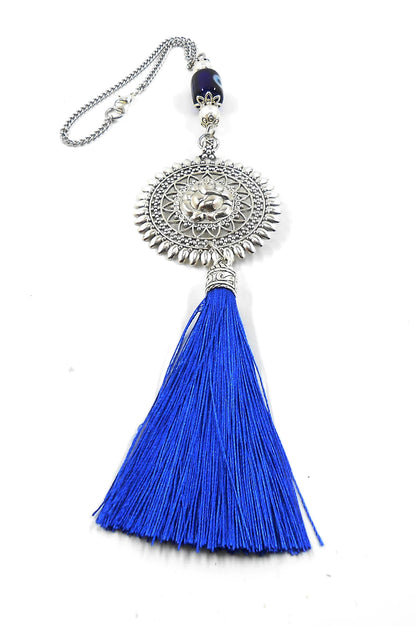 Evil Eye Protection Lord Ganesha Hanging For Car Rear View Mirror-Positive Energy for Happiness / Good Fortune /Good Luck/Prosperity/Success